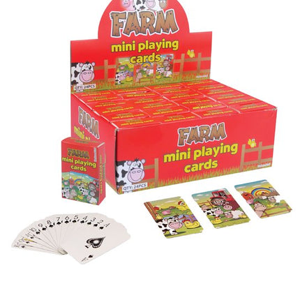 6 Farm Miniature Playing Card Sets