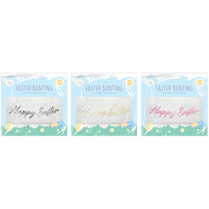 Foil Happy Easter Bunting