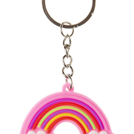 6 Rainbow Keychains