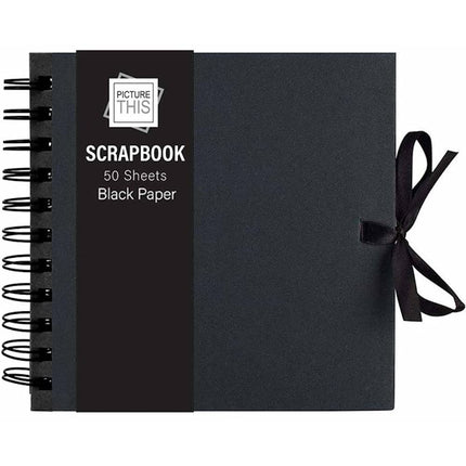 50 Sheet Small Black Scrap Book