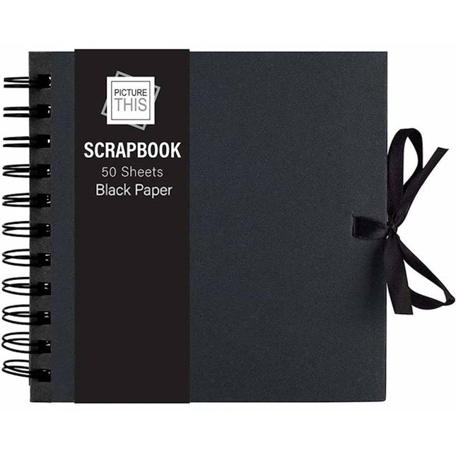 50 Sheet Small Black Scrap Book