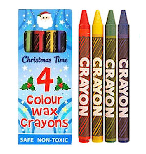 6 Christmas Wax Crayons