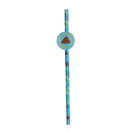 20 Emoji Poo Paper Straws