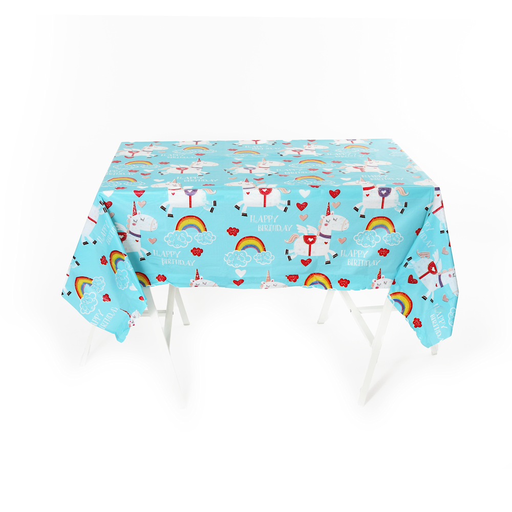 Unicorn Plastic Party Tablecover