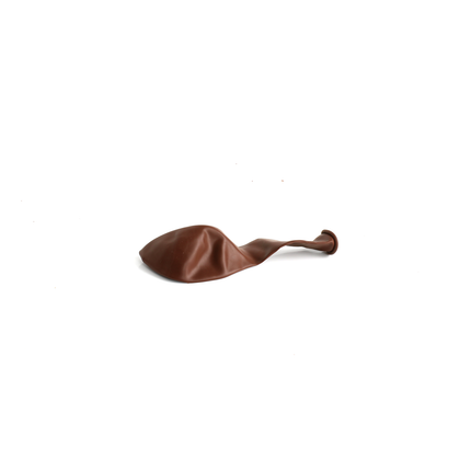 50 Pearlised Brown 7" Latex Balloons