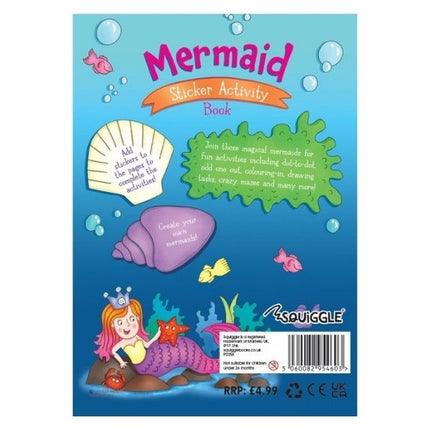 A4 Mermaid/Ballerina Sticker Activity Book