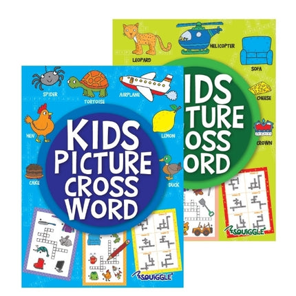 Kids Picture Crossword Puzzle Book