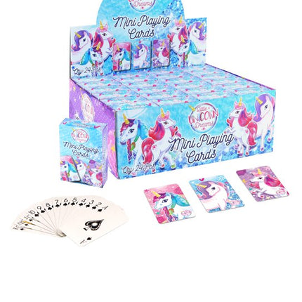 6 Unicorn Miniature Playing Card Sets