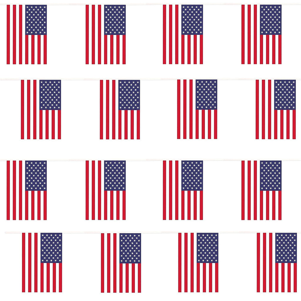 USA Flag 10m Rectangular Bunting