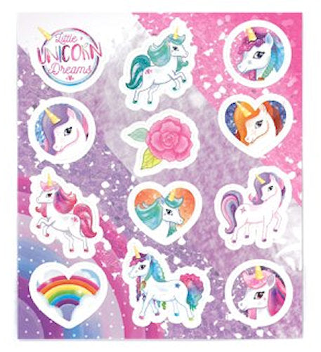 6 Unicorn Sticker Sheets