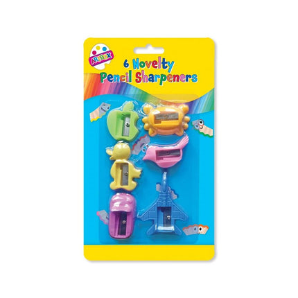 6 Novelty Pencil Sharpeners (Pack)