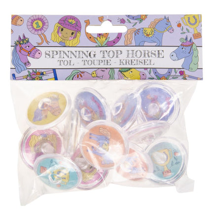 12 Horse Spinning Tops (Bag)