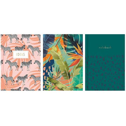 A5 Wild Ruled Hardback Book