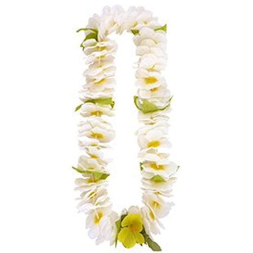 White Hawaiian Flower Lei