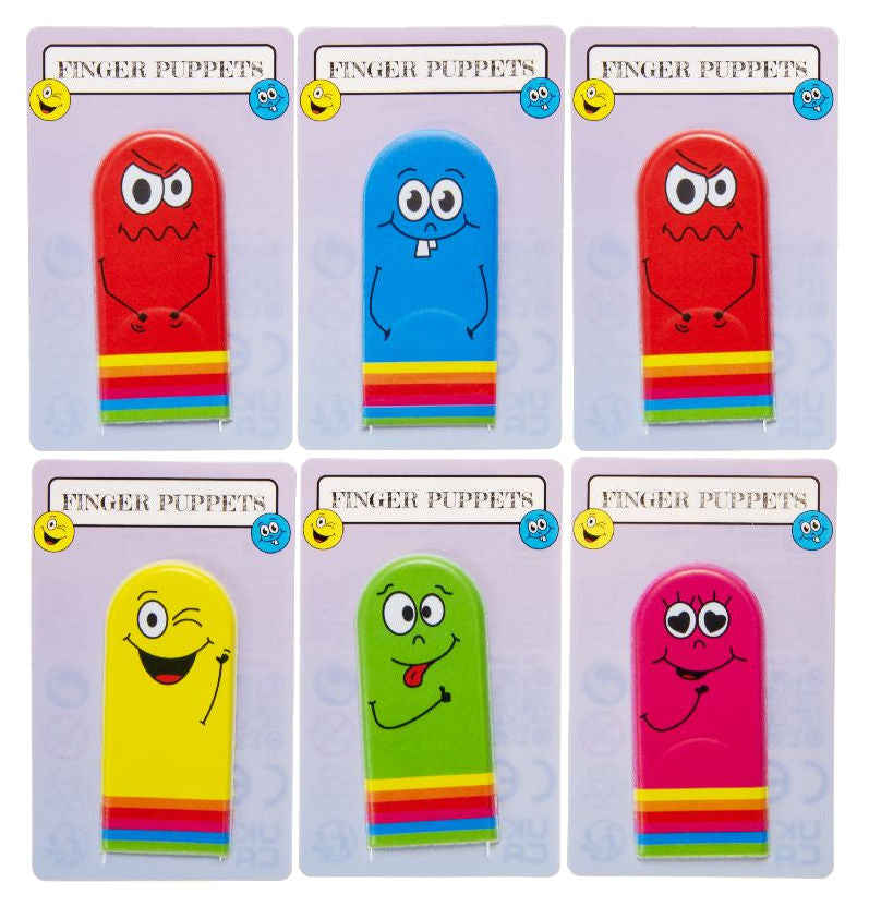 6 Emoji Face Finger Puppets