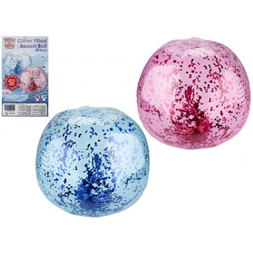 Inflatable Glitter Confetti Filled Beach Ball