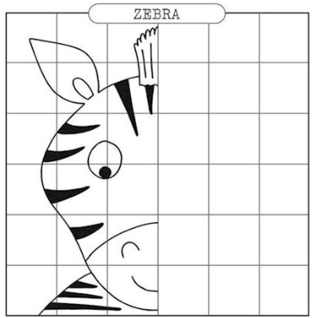 Square Mirror Drawing Activity Book