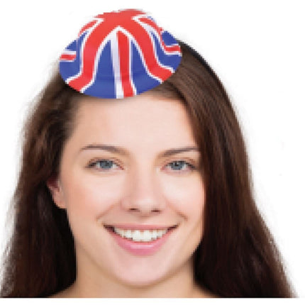 Mini Union Jack Plastic Bowler Hat