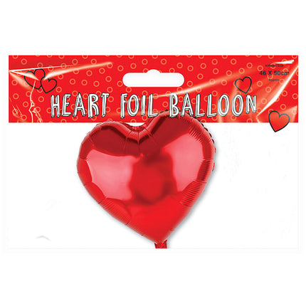 Valentines Day 46cm x 50cm Heart Foil Balloon