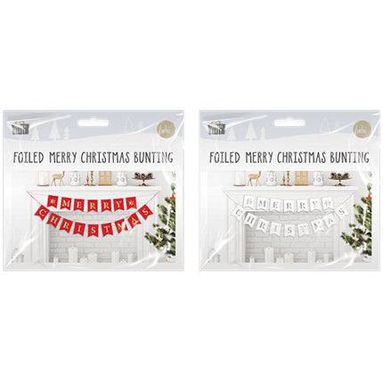 Foiled Merry Christmas Bunting