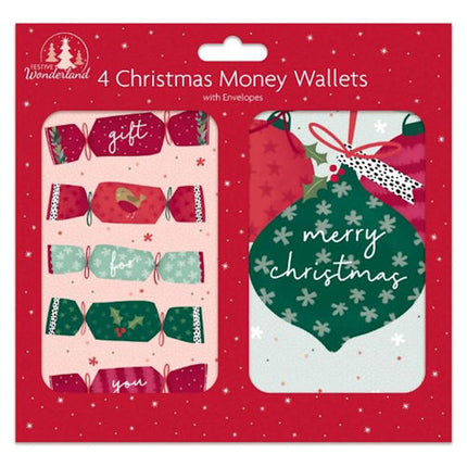 4 Christmas Money Wallets