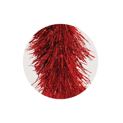 Luxury Red Holographic 2m Christmas Tinsel