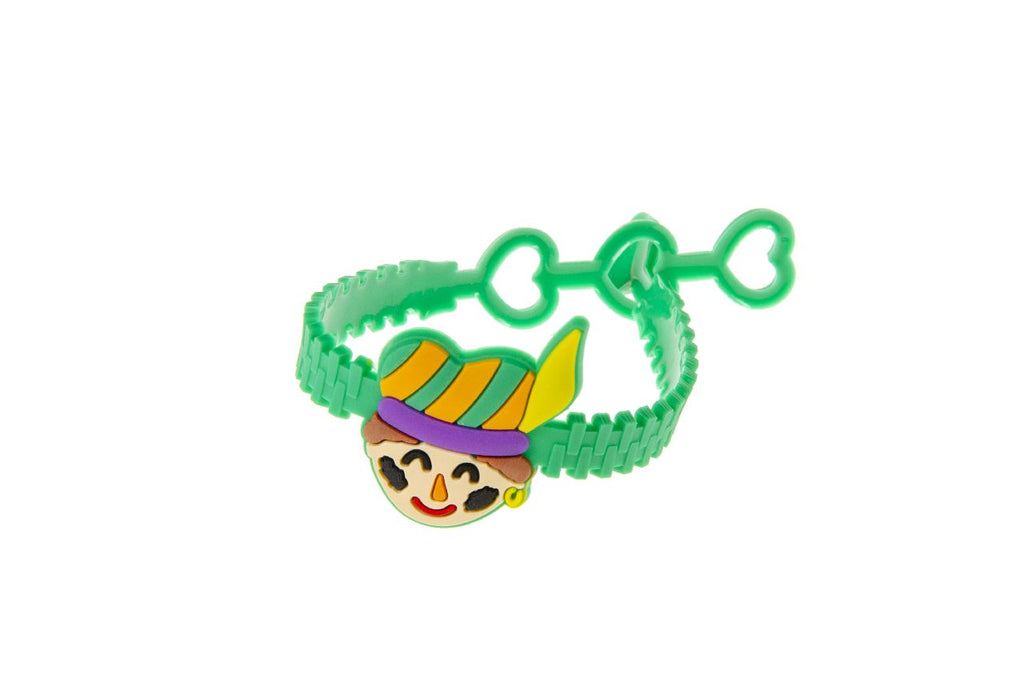6 Adjustable Sinterklaas Rubber Bracelets