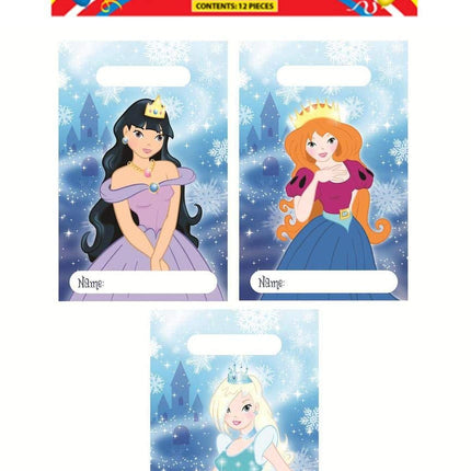 12 Ice Princess Empty Party Bags