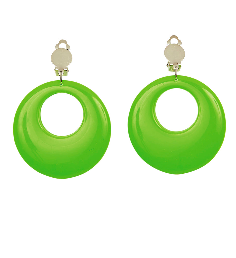 Pair of Neon Green Earrings