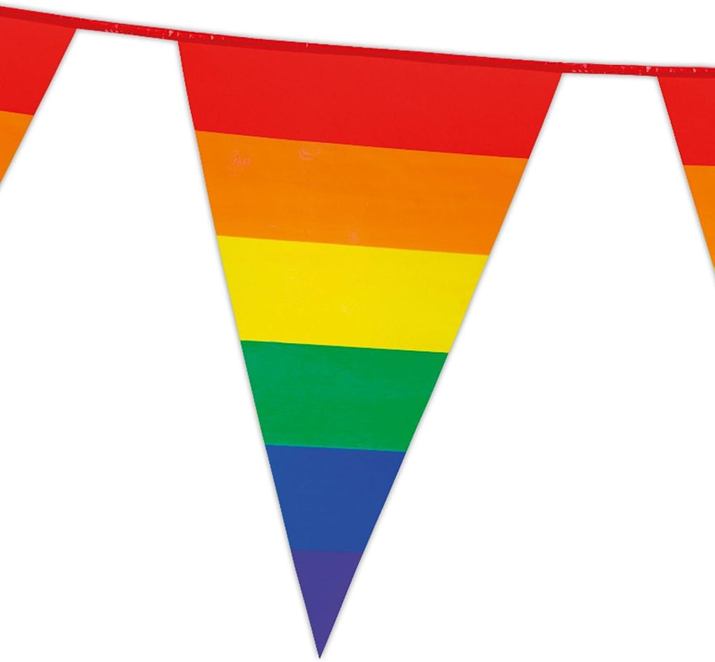 Rainbow Gay Pride 10m Triangle Bunting