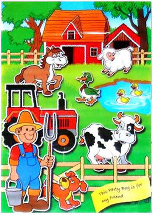 6 Farm Empty Party Bags