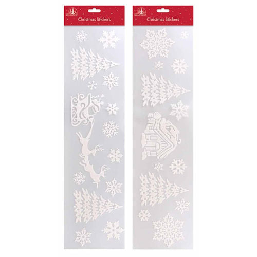Christmas Large Strip Window Snow Decals