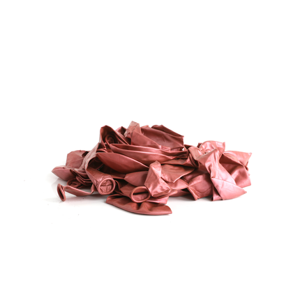 100 Metallic Red 7" Latex Balloons