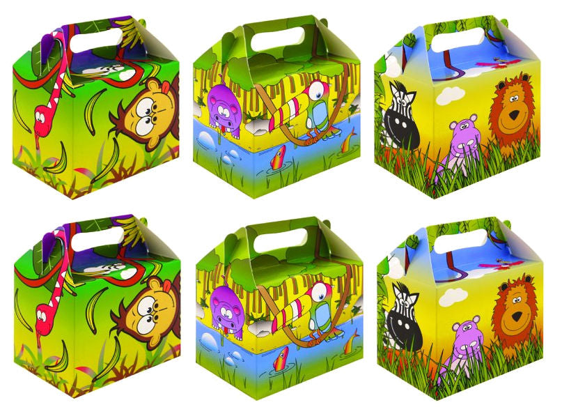 6 Jungle Party Boxes