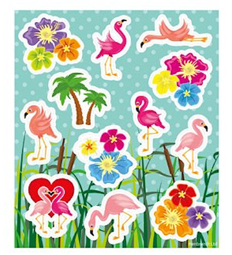 6 Flamingo Sticker Sheets