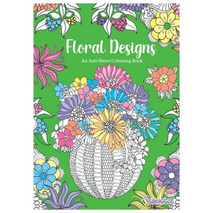 A4 Patterns/Floral Designs Colouring Book