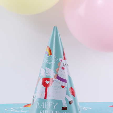 12 Unicorn Paper Party Hats