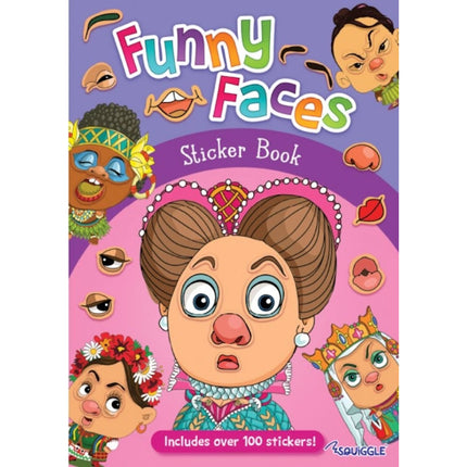 A4 Funny Face Sticker Book