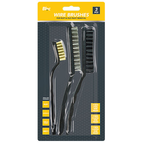 3 Piece Wire Brushes Set