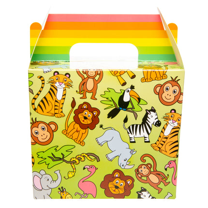 6 Wild Animal Party Food Lunch Boxes