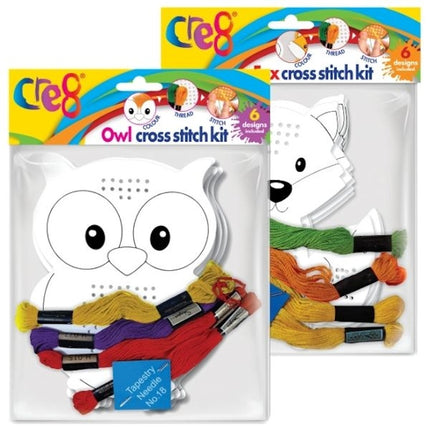 Fox/Owl Cross Stitch Kit