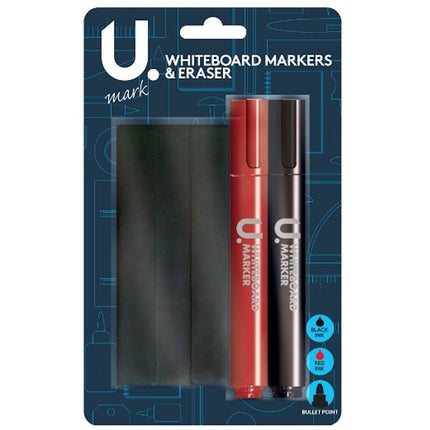 Whiteboard Markers & Eraser Set