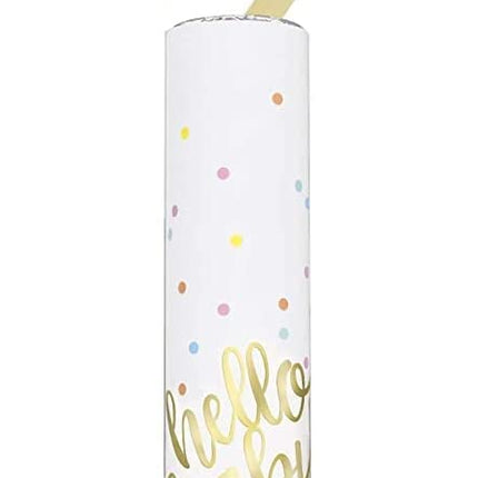 Blue Hello Baby 20cm Confetti Cannon
