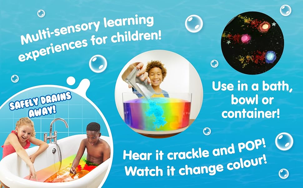 Red, Yellow & Blue Crackle Baff