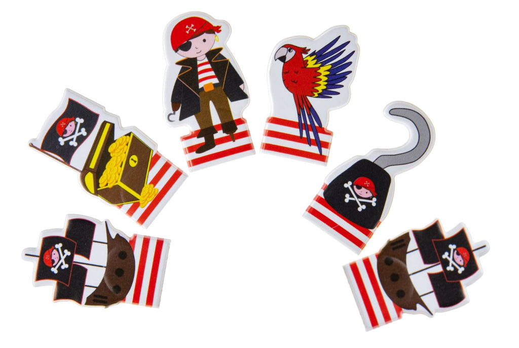 6 Pirate Finger Puppets