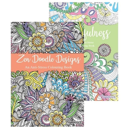 A4 Zen Doodle/Mindfulness Colouring Book