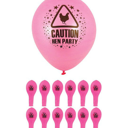 15 Hen Party Latex Balloons