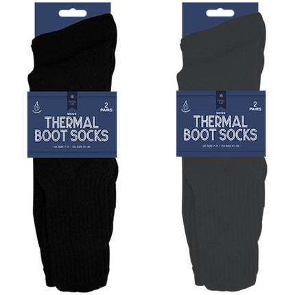 2 Pairs Mens Thermal Boot Socks