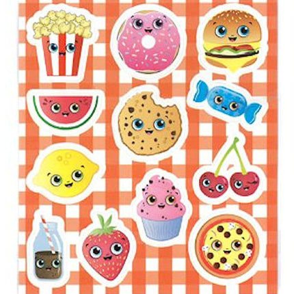 6 Foodie Faces Sticker Sheets