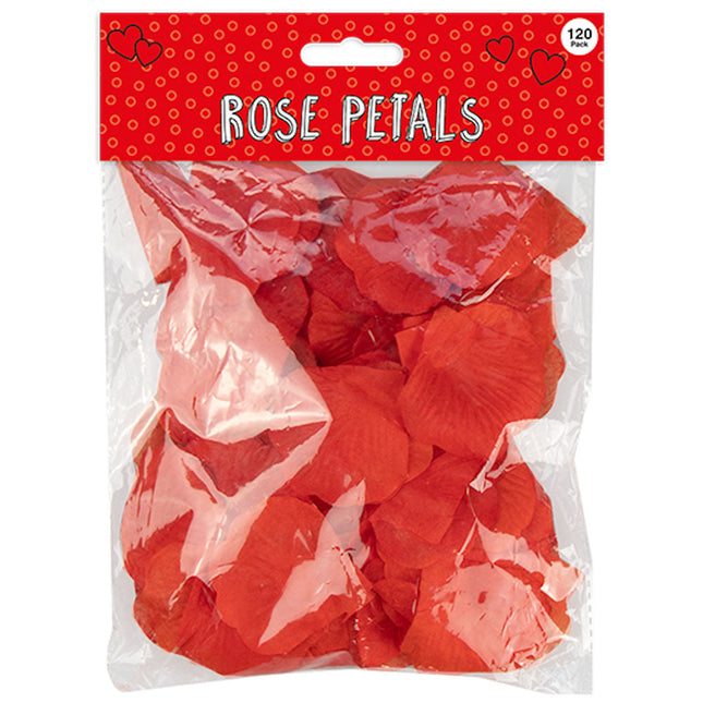 120 Red Valentine's Rose Petals